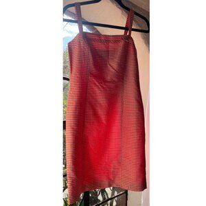 Vintage LOFT Silk gingham minidress